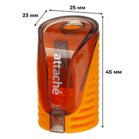 Точилка для карандашей Attache с контейнером пластиковая