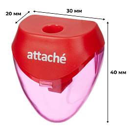 Точилка для карандашей Attache с контейнером пластиковая