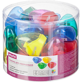 Точилка для карандашей Attache с контейнером пластиковая