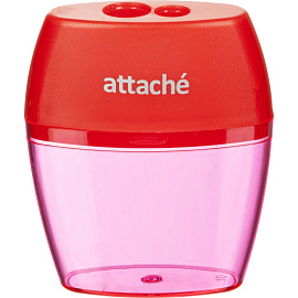 Точилка для карандашей Attache с контейнером пластиковая (2 отверстия)