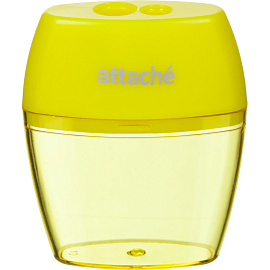 Точилка для карандашей Attache с контейнером пластиковая (2 отверстия)