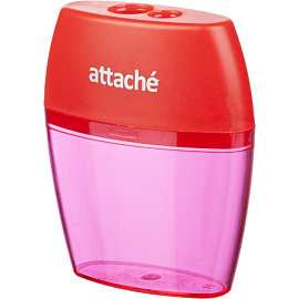 Точилка для карандашей Attache с контейнером пластиковая (2 отверстия)