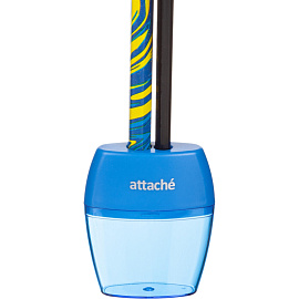 Точилка для карандашей Attache с контейнером пластиковая (2 отверстия)