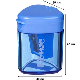 Точилка для карандашей Комус Класс с контейнером пластиковая/металлическая