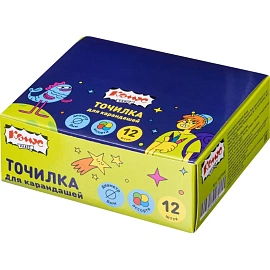 Точилка для карандашей Комус Класс с контейнером пластиковая/металлическая