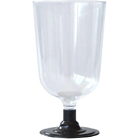 Рюмка одноразовая пластиковая 100 мл прозрачная 6 штук в упаковке Комус Стандарт