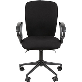 Кресло офисное Chairman 9801 черное (ткань, металл)