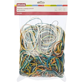 Резинка для денег Attache 500 г диаметр 60 мм цветная