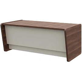 Стол руководителя письменный Fregat 129S002 (орех бакаут/серый, 1800х968х761 мм)