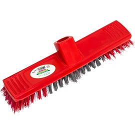 Щётка для пола A-VM 25 см жёсткая без ручки красная (YF341-R)