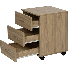 Тумба подкатная Комус Мебель Well (дуб урбан янтарный, 400х445х595 мм, 3 ящика)