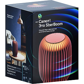 Умная колонка Sber SberBoom, красный (SBDV-00090T)