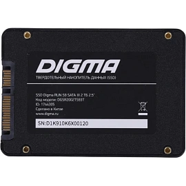 SSD накопитель Digma SATA III 2TB (DGSR2002TS93T) Run S9 2.5