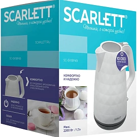 Чайник электрический Scarlett SC-EK18P49 белый
