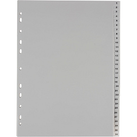 Разделитель листов Attache А4 пластиковый 31 лист (цифровой) фото Разделитель листов Attache А4 пластиковый 31 лист (цифровой)