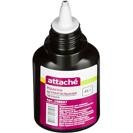 Краска штемпельная Attache чёрная на водной основе 45 г
