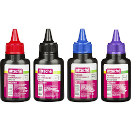 Краска штемпельная Attache чёрная на водной основе 45 г