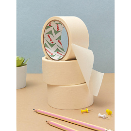 Клейкая лента малярная Комус легкоудаляемая 48 мм х 19 м