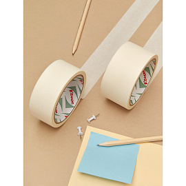 Клейкая лента малярная Комус легкоудаляемая 48 мм х 19 м