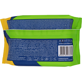 Бумага туалетная влажная Emily Style (72 листа в пачке)