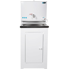 Умывальник дачный TOPFORT Elegant 17 л с мойкой из нержавеющей стали, с подогревом