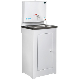 Умывальник дачный TOPFORT Elegant 17 л с мойкой из нержавеющей стали, с подогревом