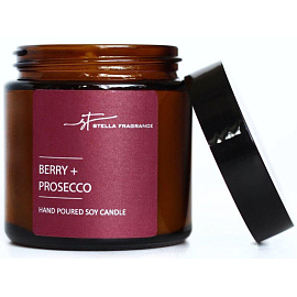 Свеча ароматическая в банке Stella Fragrance Berry/Prosecco 6.5x6 см