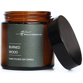 Свеча ароматическая в банке Stella Fragrance Burned Wood 6.5x6 см