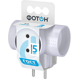 Разветвитель Фотон АМ 6-3Т 3 розетки (22845)