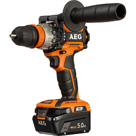 Дрель-шуруповёрт ударная аккумуляторная AEG BSB18CBL бесщеточная 2 АКБ х Li-ion (18В, 2 Ач)+ЗУ в кейсе (4935459396)