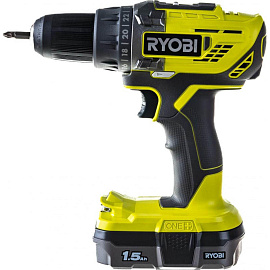 Дрель-шуруповёрт аккумуляторная Ryobi One+ R18DD3-115S АКБ х Li-ion (18В, 1.5 Ач)+ЗУ (5133005301)