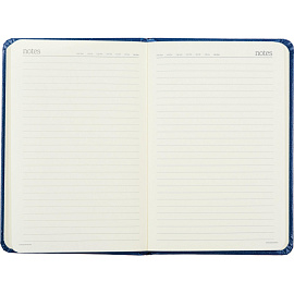 Ежедневник недатированный Bruno Visconti Megapolis искусственная кожа А6 100 листов синий с фиксирующей резинкой