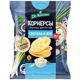 Чипсы Dr.Korner со сметаной и луком 50 г