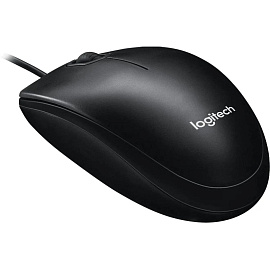 Мышь проводная Logitech M100 черная (910-006652)