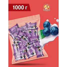Конфеты Славянка Жаклин зефир со вкусом черника-йогурт 1 кг