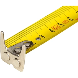 Рулетка строительная TOPFORT Extra 5 м х 25 мм с магнитным зацепом и автостопом в прорезиненном корпусе (1990399)