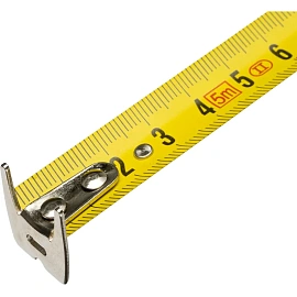 Рулетка строительная TOPFORT Prof 5 м х 19 мм с автостопом в прорезиненном корпусе (1990402)