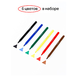 Фломастеры Гамма "Мультики", 06цв., смываемые, картон. упак., европодвес фото Фломастеры Гамма "Мультики", 06цв., смываемые, картон. упак., европодвес