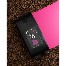 Кофе в зёрнах свежей обжарки Деловой Стандарт 5/74 Brazil&Columbia Original coffee blend арабика 100% 1 кг (пакет)