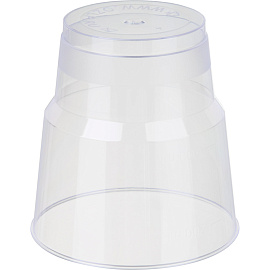 Стакан одноразовый пластиковый Комус Кристалл 200/220 мл прозрачный (25 штук в упаковке)