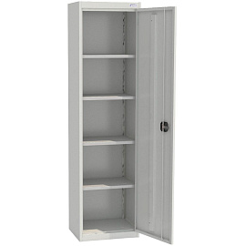 Шкаф металлический (архивный) для документов Металл-Завод ШХА-50 (40) (серый, 497х400x1850 мм)