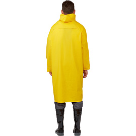 Плащ влагозащитный Delta Plus МA305 полиэстеровый на кнопках жёлтый (размер 48-50, рост 164-172)