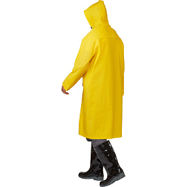 Плащ влагозащитный Delta Plus МA305 полиэстеровый на кнопках жёлтый (размер 48-50, рост 164-172)