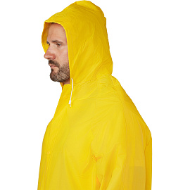 Плащ влагозащитный Delta Plus МA305 полиэстеровый на кнопках жёлтый (размер 48-50, рост 164-172)