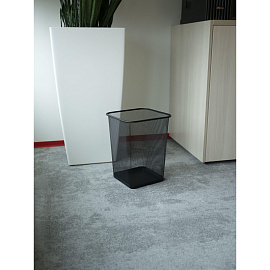 Корзина для мусора и бумаг Luscan 17 л окрашенная сталь сетчатая чёрная (35.5x26.8x26.8 см) фото Корзина для мусора и бумаг Luscan 17 л окрашенная сталь сетчатая чёрная (35.5x26.8x26.8 см)