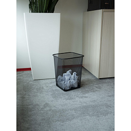 Корзина для мусора и бумаг Luscan 17 л окрашенная сталь сетчатая чёрная (35.5x26.8x26.8 см) фото Корзина для мусора и бумаг Luscan 17 л окрашенная сталь сетчатая чёрная (35.5x26.8x26.8 см)