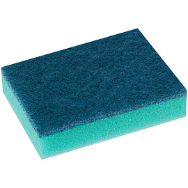 Губки для посуды Vega, поролон с абразивным слоем, 8*5,3*2,3см, 10шт.