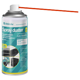 Баллон со сжатым воздухом DEFENDER CLN30805 ДЛЯ ОЧИСТКИ ТЕХНИКИ, 400 мл, 30805 фото Баллон со сжатым воздухом DEFENDER CLN30805 ДЛЯ ОЧИСТКИ ТЕХНИКИ, 400 мл, 30805
