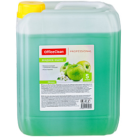 Мыло жидкое OfficeClean Professional "Яблоко", канистра, 5л