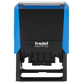 Датер самонаборный, 6 строк+дата, оттиск 60х40 мм, синий, TRODAT 4727, кассы в комплекте, 188617 фото Датер самонаборный, 6 строк+дата, оттиск 60х40 мм, синий, TRODAT 4727, кассы в комплекте, 188617